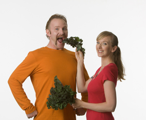 Morgan Spurlock (Super Size Me) with his wife Chef Alex Jamieson.  