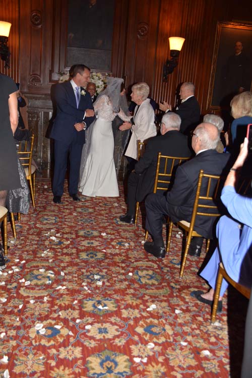 Greg and Judith with Veronica and Raymond Kelly.  Photo by:  Rose Billings/Blacktiemaagzine.com