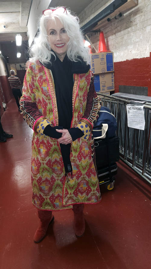 Emmylou Harris  leaving Town Hall.  Photo by: Rose Billings/Blacktiemagazine