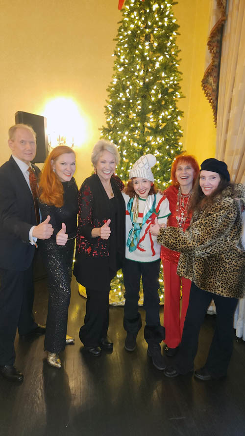 Russell Daisey, Dr. Judy Kuriansky, Rose Billings, Joyce Brooks.  Photo by: Rose Billings/Blacktiemagazine