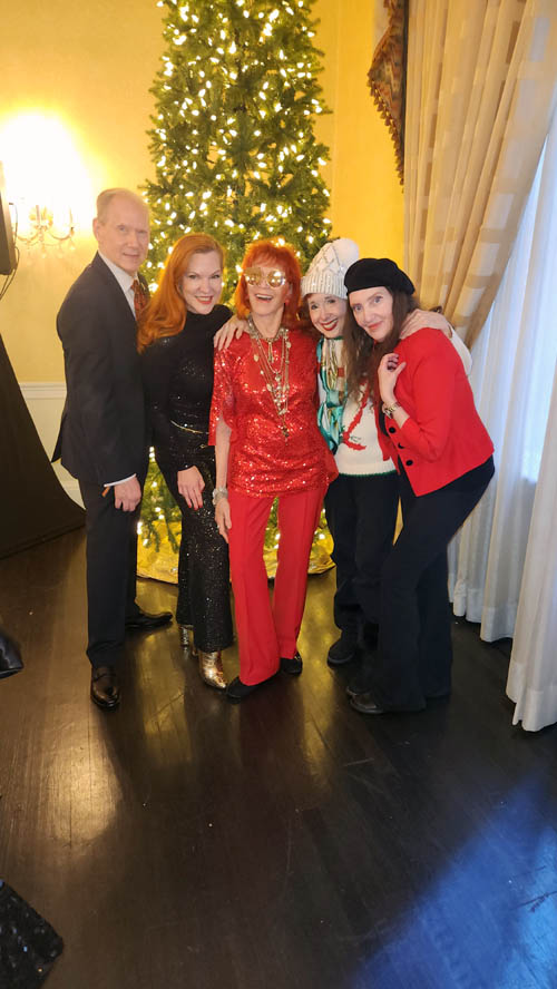 Russell Daisey, Quinn Lemley, Dr. Judy Kuriansky, Rose Billings, Joyce Brooks.  Photo by: Rose Billings/Blacktiemagazine