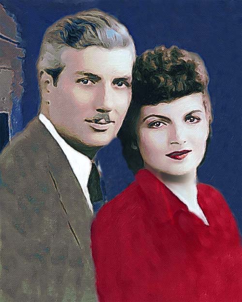 Restoration photo of Leo and Sylvia Krakower