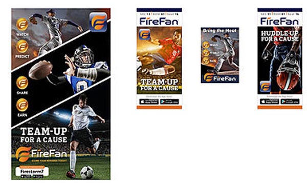 FireFan Mobile Sports App: TEAM -UP for a cause