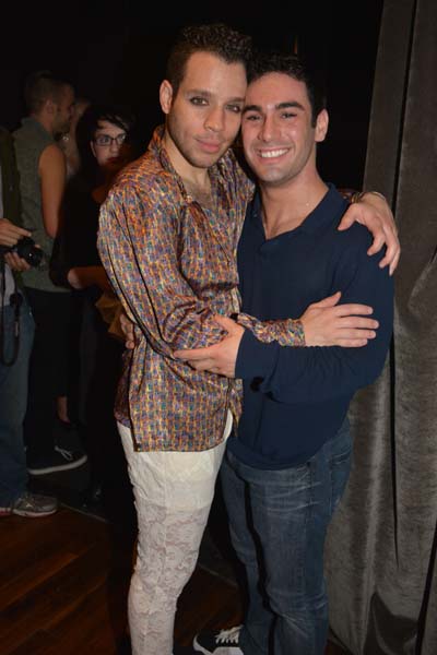 Robin De Jesus and Tommy Bracco.  Photo by:  Rose Billings/Blacktiemagazine.com