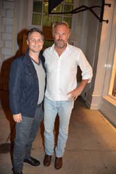 Jason Binn and Kevin Costner.  Photo by:  Rose Billings/Blacktiemagazine.com