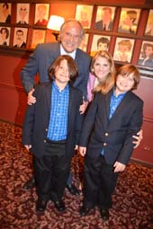 Stewart F Lane, Bonnie Comley and twin sons Lenny and Frankie.  Photo by:  Rose Billings/Blacktiemagazine.com