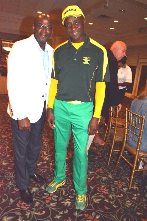 Lowell Hawthorne (Chairman of AFUWI) and Norman Prye.  Photo by:  Rose Billings/Blacktiemagazine.com