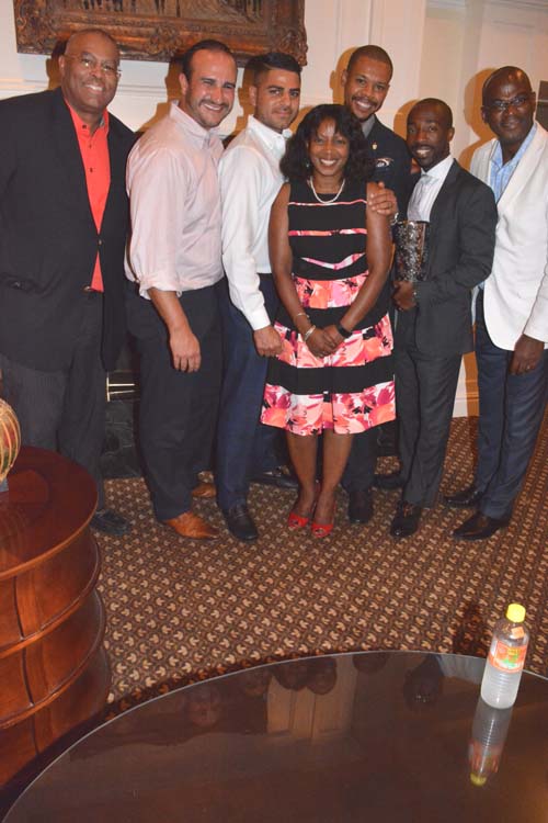 Antonio, Joe Soto, Steros Christoforou, Ann-Marie Grant- Executive Director, Avi Gooding, Bernard Jasmin, Lowell Hawthorne (Chairman of AFUWI) .  Photo by:  Rose Billings/Blacktiemagazine.com