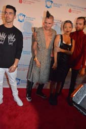 Joe Jonas ,Cole Whittle, Jin Joo Lee and Jack lawless .  Photo by:  Rose Billings/Blacktiemagazine.com