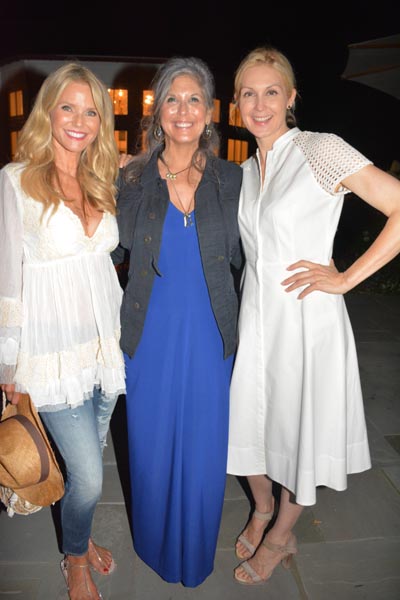 Christie Brinkley,ajoan Hornig and Kelly Rutherford....  Photo by:  Rose Billings/Blacktiemagazine.com