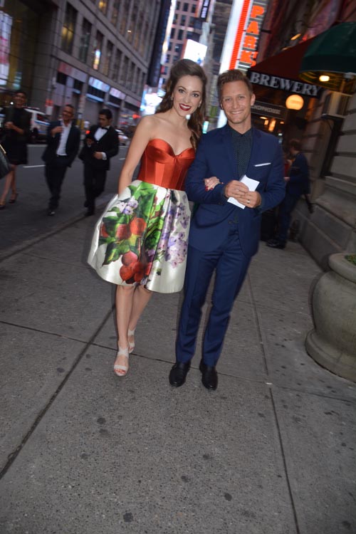  Laura Osnes and her husband Nathan Johnson.  Photo by:  Rose Billings/Blacktiemagazine.com