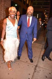 Cynthia Erivo (The Color Purple and Danny Burstein (Fiddler On The Roof).  Photo by:  Rose Billings/Blacktiemagazine.com