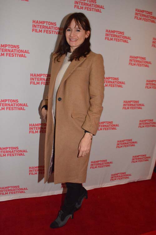 Emily Mortimer at HIFF at UA East Hampton.  Photo by:  Rose Billings/Blacktiemagazine.com