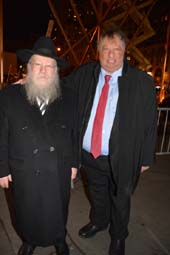 Rabbi Schmuel Butman and John Catsimatidis .  Photo by:  Rose Billings/Blacktiemagazine.com