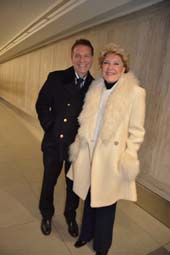 Michael Feinstein and Ginny Mancini (wife of Henry Mancini).  Photo by:  Rose Billings/ Blacktiemagazine.com