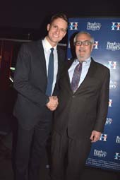 Erik Bottcher and Former Congressman Barney Frank.  Photo by:  Rose Billings/Blacktiemagazine.com