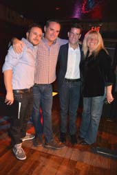  Mario Priola, PJ Mcateer, Ian Reisner, Robin Byrd.  Photo by:  Rose Billings/Blacktiemagazine.com