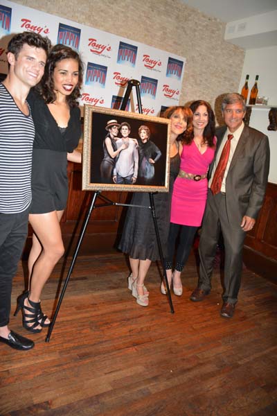 Kyle Dean Massey, Ciara Renee, Andrea Martin Valerie Smaldone and Bruce Dimpflmaier.  Photo by:  Rose Billings/Blacktiemagazine.com