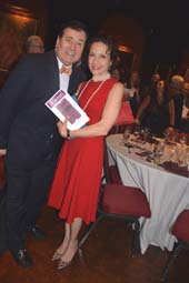 Lee Roy Reams (Host) and Bebe Neuwirth (Helen Hayes Award).  Photo by:  Rose Billings/Blacktiemagazine.com