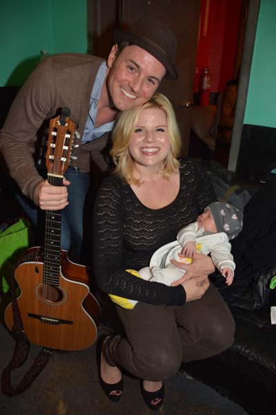 Brian Gallagher and Megan Hilty and Baby makes 3.  Photo by:  Rose Billings/Blacktiemagazine.com