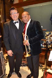 Vince Giordano's Night Hawks and Wynton Marsalis .  Photo by:  Rose Billings/Blacktiemagazine.com