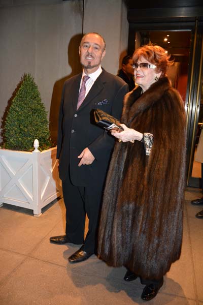 Marc Rosen and his wife Arlene Dahl .  Photo by:  Rose Billings/Blacktiemagazine.com