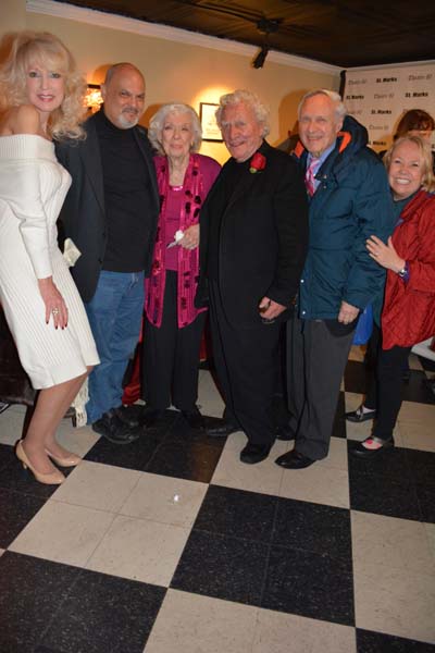 Joyce Randolph, Tandy Cronyn, Joe Sirola and Donald Billings .  Photo by:  Rose Billings/Blacktiemagazine.com