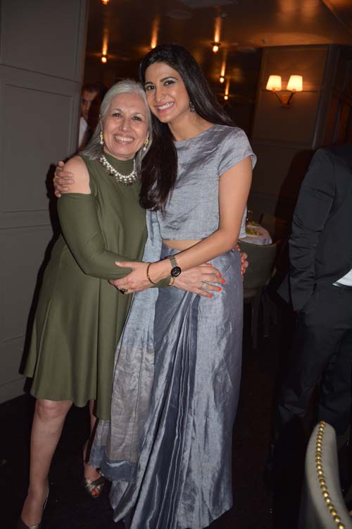 2017 New York Indian Film Festival Aroon Shivdasani President & Executive Director of Indo American Arts Council and lovely actress opening night filmLipstick Under My Burka Actress Aahana Kumra.  Photo by:  Rose Billings/Blacktiemagazine.com