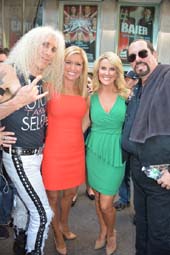 Dee Snider,Twisted Sister Lead Singer, Ainsley Earhardt, Heather Nauert, and Anthony Mendoza Leaving Fox & Friends Twisted Sister Summer Concert .  Photo by:  Rose Billings