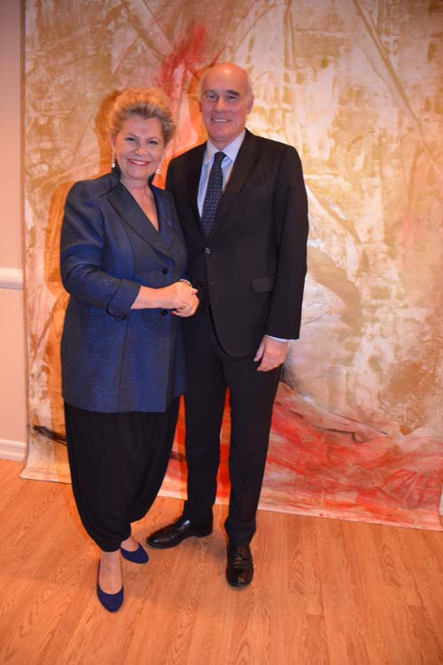 H.E. Katalin Bogyay with UN Am assadot of EU H.E. Josh Vale de Almeida.  Photo by:  Rose Billings/Blacktiemagazine.com