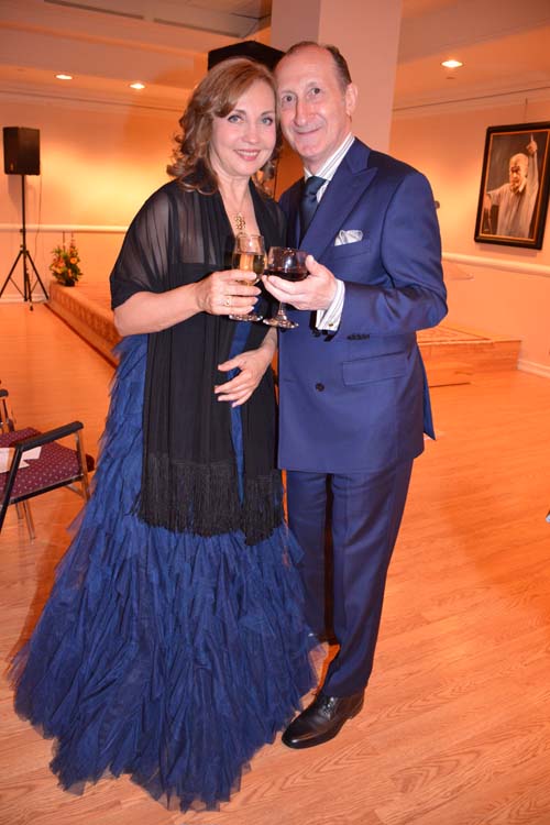  World Renowned Soprano Andrea Rost and President FPA David P.Michaels.  Photo by:  Rose Billings/Blacktiemagazine.com