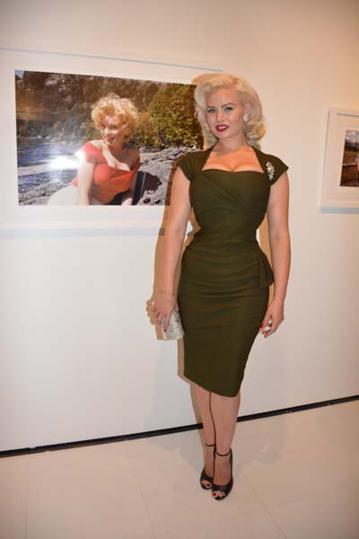  Gia Genevieve and photo of Marilyn.  Photo by:  Rose Billings