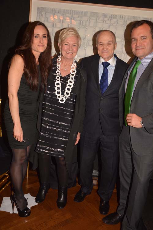 Judith, Veronica and her husband Ray Kelly with son Greg Kelly.  Photo by:  Rose Billings/Blacktiemagazine.com