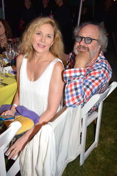 Kim Cattrall and Hal Wilner.  Photo by:  Rose Billings/Blacktiemagazine.com