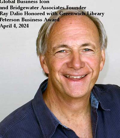 Ray Dalio, Greenwich Library, Peterson Business Award