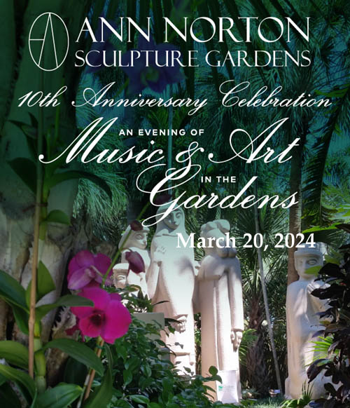 ann norton sculpture gardens 10th anniversary celebration