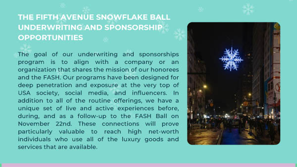 The Fifth Avenue Snowflake Ball