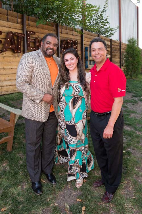 Mark Edwards, Senior Director of Partnerships and Programs; Jessica Garza, Neil Foote, President of the National Kidney Foundation North Texas