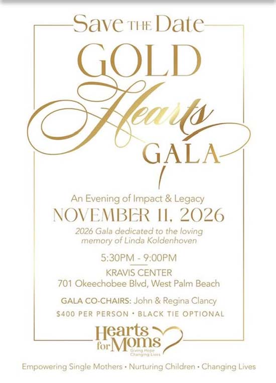 Gold Hearts Gala Baneer