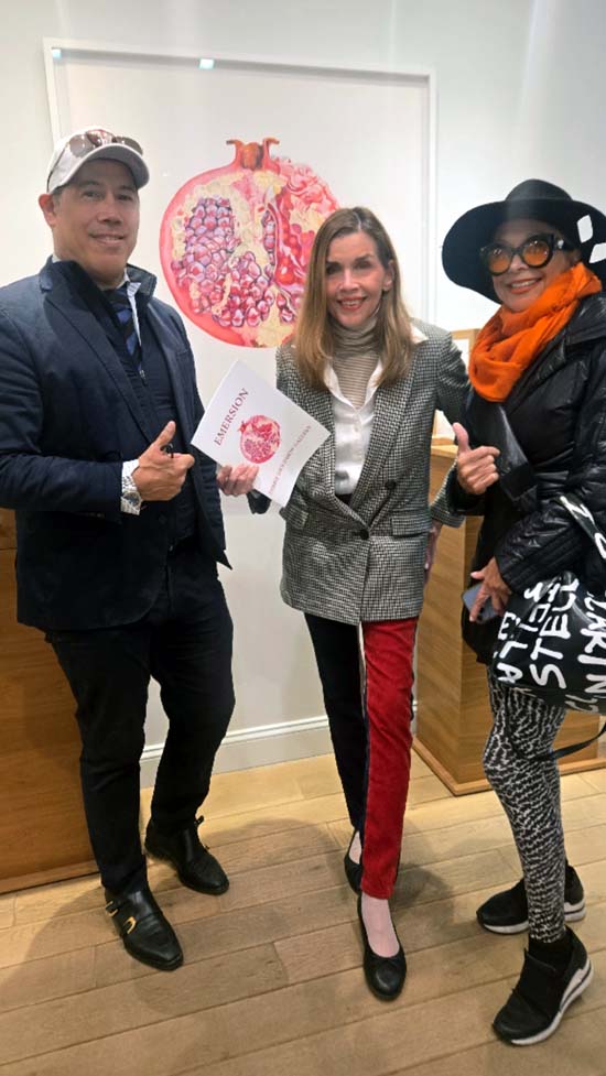 &nbsp;Inson Dubois Wood,  Debbie Dickinson,  Miriam Azarm with Pomagranate