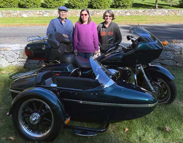 Garry Nikki & Denise Brower with Harley
