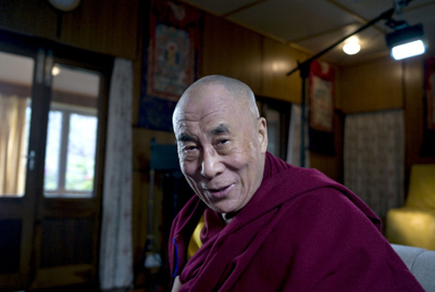 The Dalai Lama's slippers in his private quarters