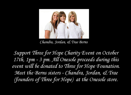 Three for Hope Charity Event, Chandra Berns, Trae Berns, Jordan Berns