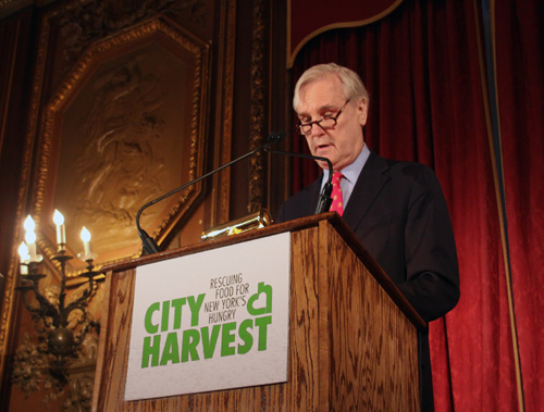 David Patrick Columbia was honored at City Harvest's annual 