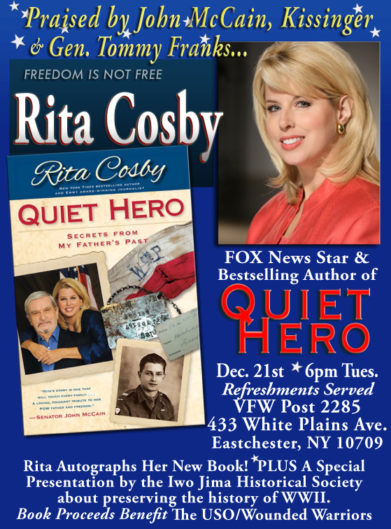 Rita Cosby Book Signing "Quiet Hero"