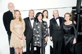 Guggenheim Museum and Foundation Director Richard Armstrong, Diana Widmaier-Picasso, Eric Thevenet, Paloma Picasso-Thevenet, Almine and Bernard Ruiz-Picasso, Guggenheim curator Carmen Gimenez at the 2012 Guggenheim International Gala celebrating Picasso Black and White. November 8, 2012. Photo: Billy Farrell Agency