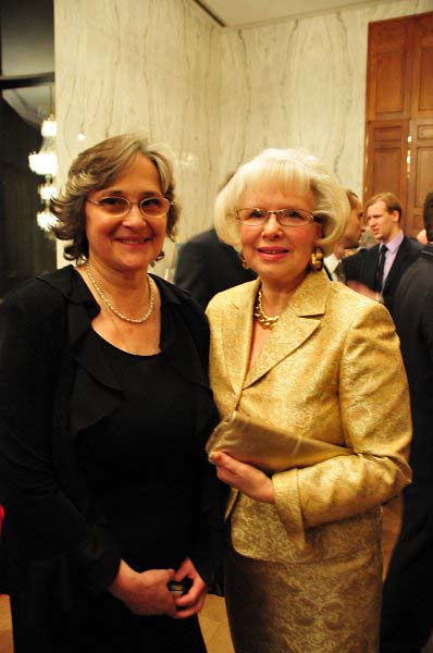 Mrs. Maria Potapov, Maslenitsa Board Member with Mrs. Natalia Kislyak, wife of the Ambassador of the Russian Federation.