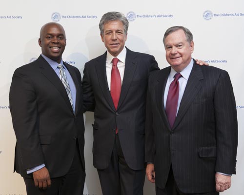 2nd Annual Keeping the Promise Gala: Richard Buery, President & CEO of The Childrens Aid Society (left), poses for a photo with Promise Award recipient Bill McDermott, Co-CEO and Executive Board member of SAP AG (center) and Gene McQuade (right), CEO of Citibank, N.A. and trustee of the Boys & Girls Clubs of America who accepted the Corporate Leadership Award on behalf of Citi. Photography by Lily Kesselman