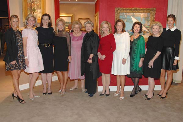 Associate Chairman Allison Aston, Co-Chair Jamee Gregory, Celebratory Chairman Sigourney Weaver, Co-Chair Eleanora Kennedy, Anna Houghton Design Committee Co-Chairman Charlotte Moss President of The Society Dr. Annette U. Rickel, Co-Chairs Kamie Lighturn Co-Chair Pamela Fiori, Mary Davidson, Sloan Overstrom.  Photo by:  Owen Hoffman/PatrickMcMullan.com