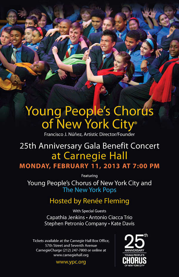 Young People's Chorus of NYC 25th Anniversary Gala  Benefit Concert